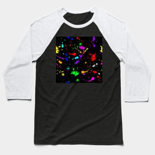 Watercolor splatter effect, brush strokes, spray texture Baseball T-Shirt